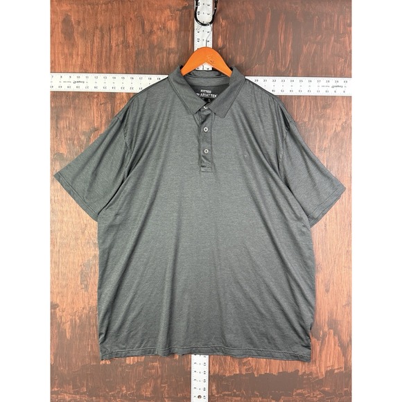 Ariat Heat Series Tek Shirt Polo Embroidered Logo Short Sleeve Black Men 2XL XXL - Picture 1 of 9